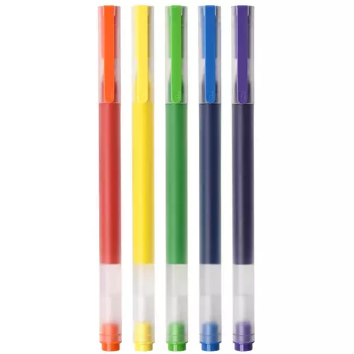 Набор цветных ручек Xiaomi Mi Jumbo Gel Ink Pen (5шт) MJZXB03WC - GOODMi