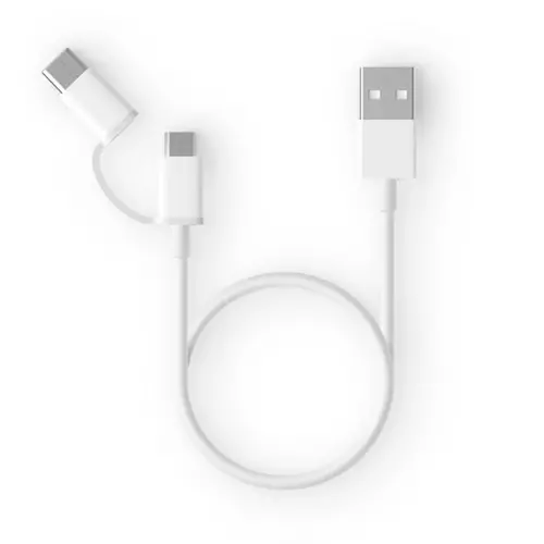 Кабель ZMI USB A - MicroUSB/Type-C 100 cm (AL501) белый - GOODMi