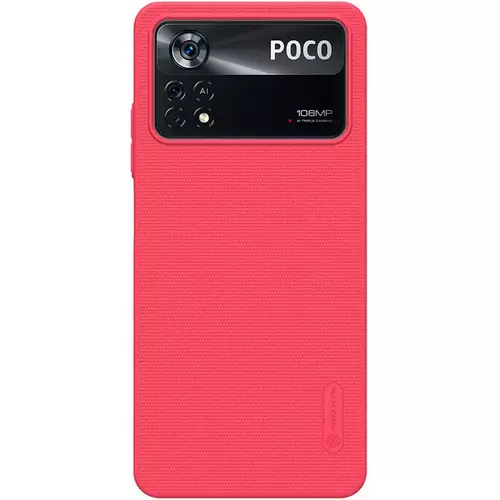 Чехол-накладка Nillkin силиконовая FrostedShield для POCO X4 Pro красный, Основной цвет: Красный - GOODMi