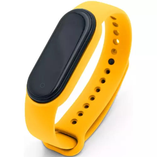 Ремешок для Xiaomi Mi Band 5/6 желтый - GOODMi