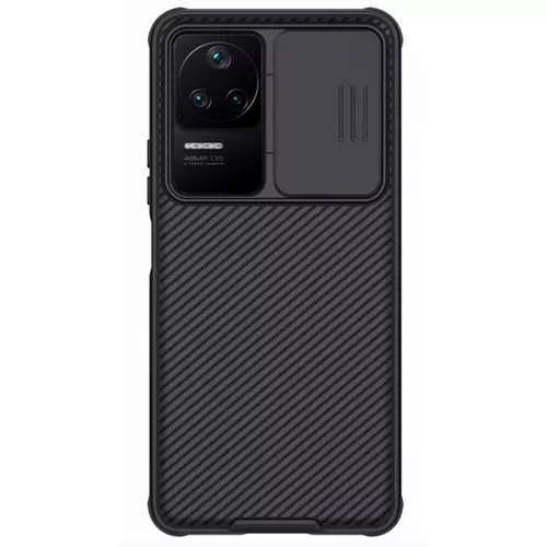 Чехол-накладка Nillkin силиконовая CamShield Pro для POCO F4 черный, Основной цвет: Черный - GOODMi