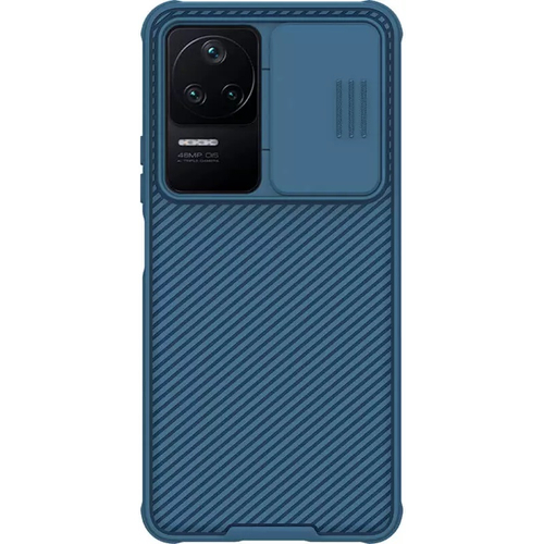 Чехол-накладка Nillkin силиконовая CamShield Pro для Xiaomi POCO F4 синий, Основной цвет: Синий - GOODMi