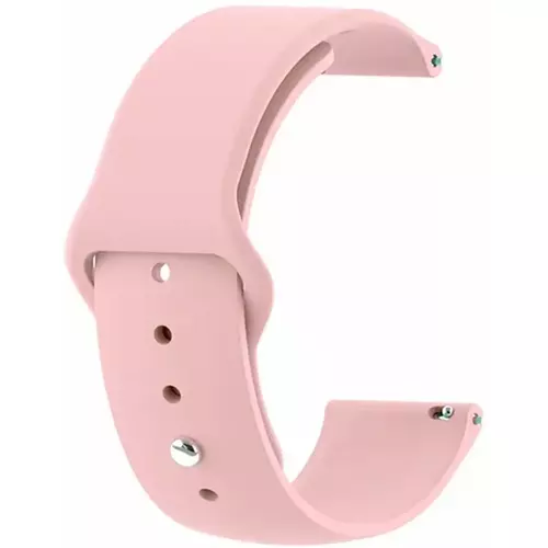 Ремешок силиконовый с кнопкой 22mm розовый - GOODMi