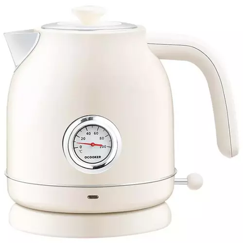Чайник Qcooker Ретро с датчиком температуры белый (QS-1701 / CS-SH01), Цвет: Белый - GOODMi