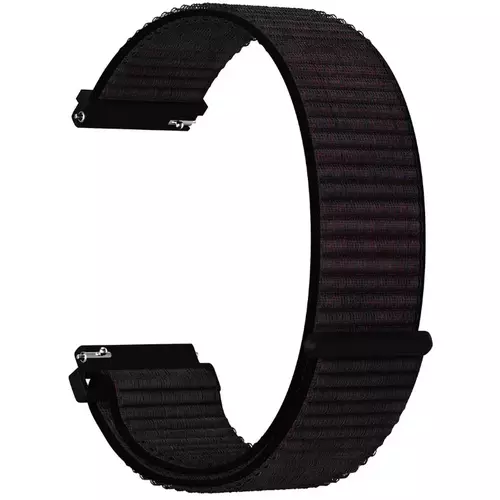 Ремешок нейлоновый 20mm Lyambda Vega Black (DS-GN-03-20-BK), Основной цвет: Черный - GOODMi
