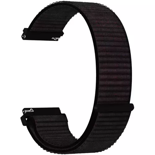 Ремешок нейлоновый 22mm Lyambda Vega Black (DS-GN-03-22-BK), Основной цвет: Черный - GOODMi