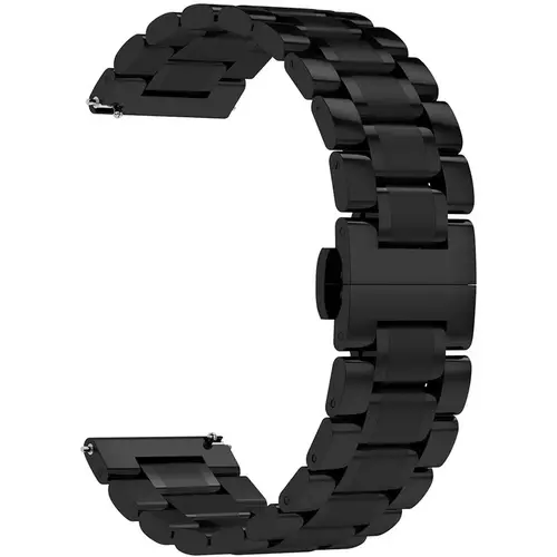 Ремешок стальной 22mm Lyambda Cetus Black (DSG-11-22-BK) - GOODMi
