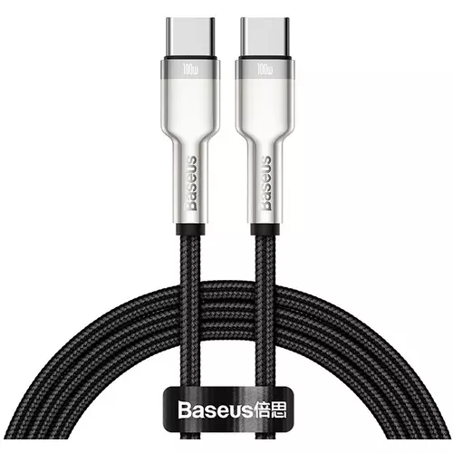 Кабель Baseus Cafule Series Type-C/Type-C 100W 2m Metal black - GOODMi