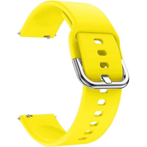 Ремешок силиконовый 20mm Lyambda Avior Yellow (DSJ-11-04T-20-YL), Основной цвет: Желтый - GOODMi