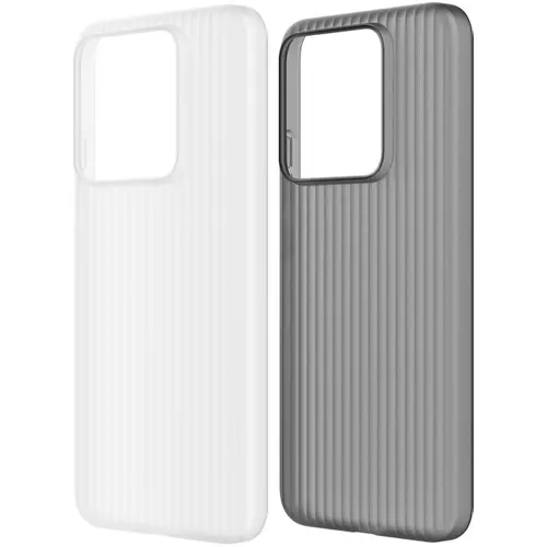 Чехол-накладка силиконовый для Xiaomi 14 Pro набор из 2х штук прозрачный и затемненный - GOODMi