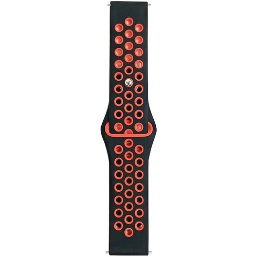 Ремешок силиконовый Nike Sports 22mm черный/красный - GOODMi