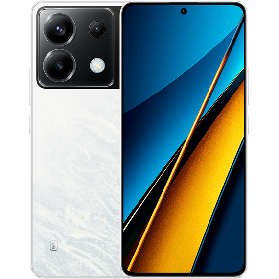 Смартфон POCO X6 5G 12/256Gb белый, Оперативная память: 12 Гб, Цвет: White / Белый, Встроенная память: 256 Гб - GOODMi