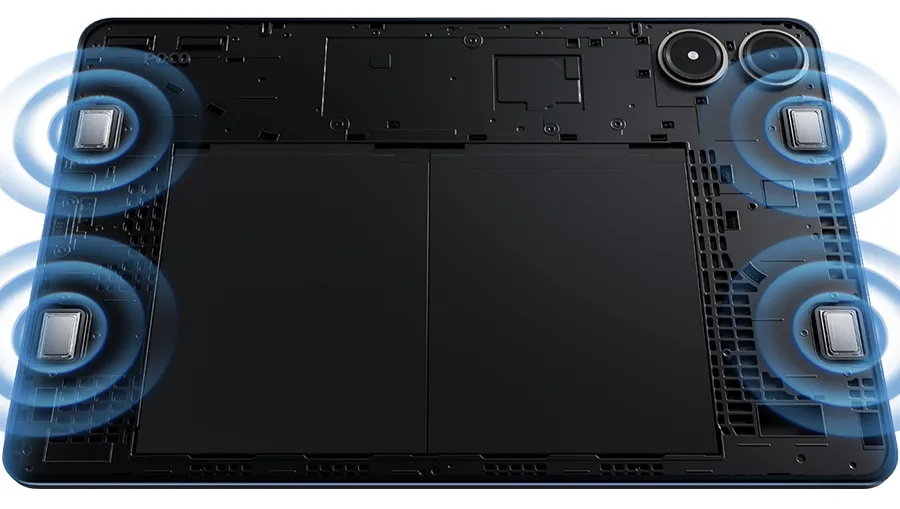 POCO Pad четыре динамика Dolby Atmos объёмный звук