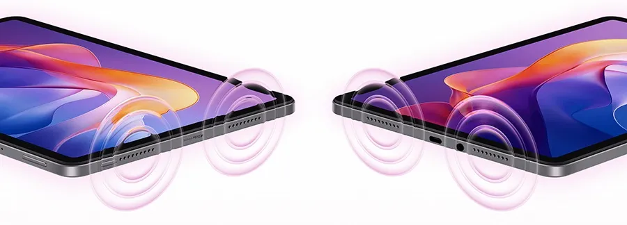 Redmi Pad 2 4G четыре динамика Dolby Atmos объёмный звук