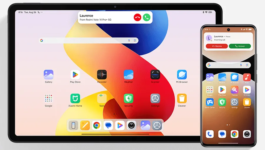 Redmi Pad 2 Pro HyperOS экосистема Xiaomi &mdash; синхронизация устройств