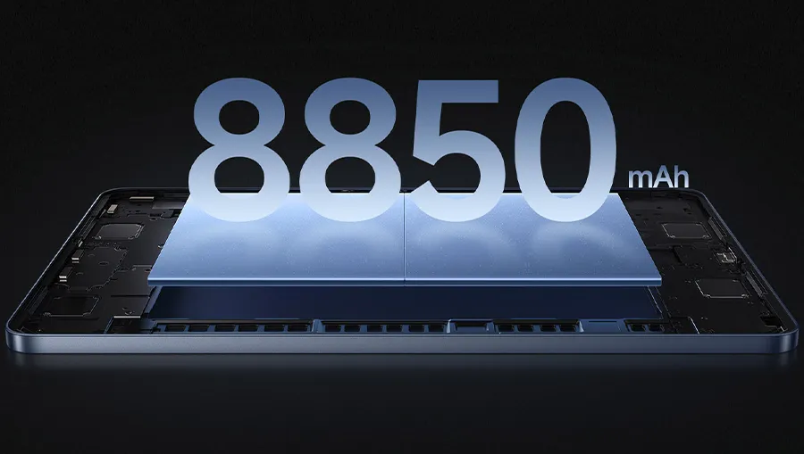 Xiaomi Pad 7 Pro аккумулятор 8850 мАч 19.8 часов видео Surge G1