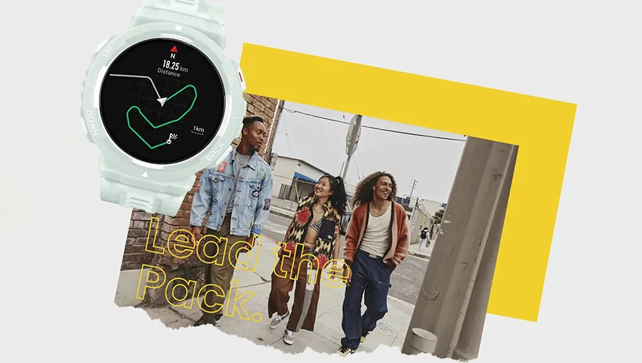 Amazfit Active Edge встроенный GPS маршрут трекинг дистанция