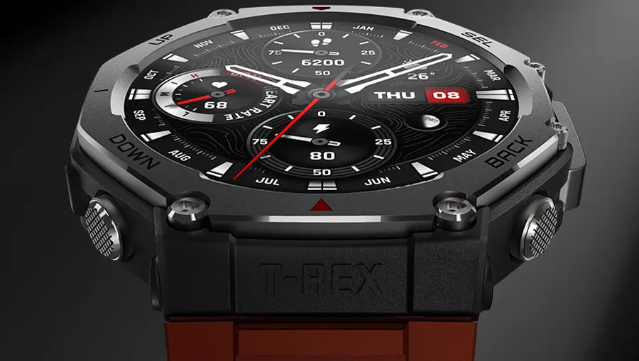 Amazfit T-Rex 3 дисплей 1.5 дюйма яркий защита от пыли влаги