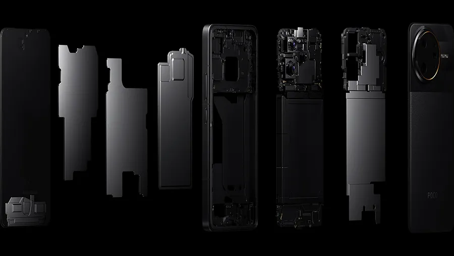 Система охлаждения LiquidCool 4.0 IceLoop в смартфоне POCO F7 Ultra — 5400 мм²