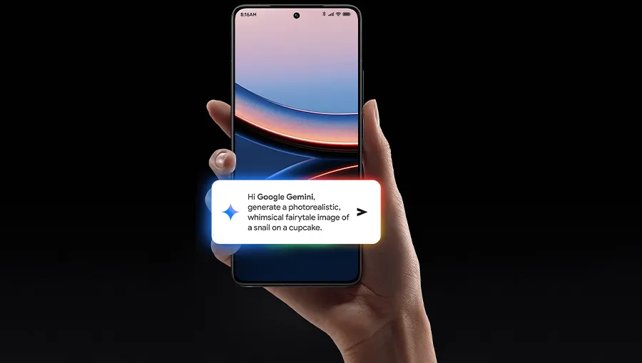 Встроенный ассистент Google Gemini в смартфоне POCO F7 Ultra