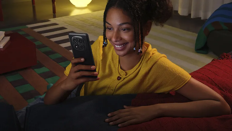 Стереодинамики Dolby Atmos для объемного звука на Redmi Note 14 Pro