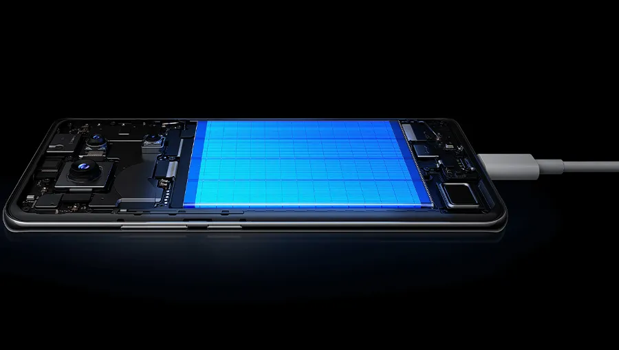 Аккумулятор 5110 мАч и быстрая зарядка 45 Вт на Xiaomi Redmi Note 14 Pro