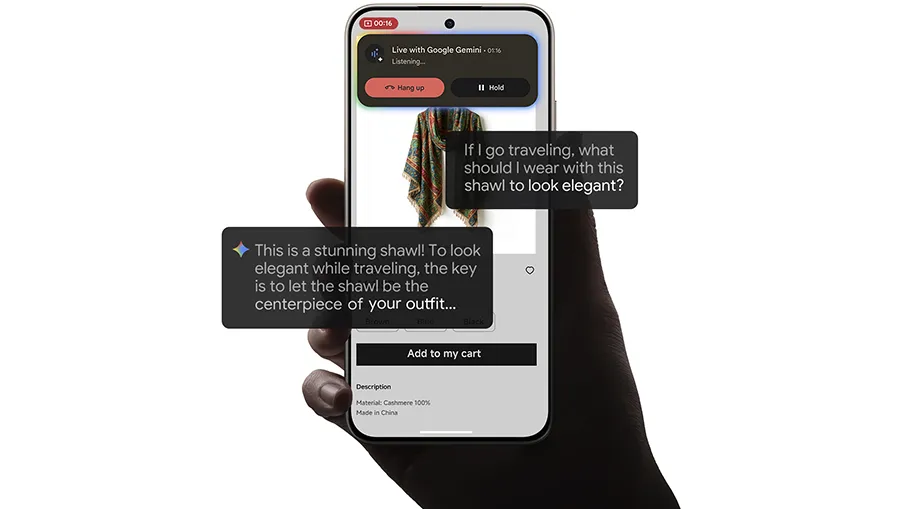 Умный ИИ ассистент Google Gemini встроенный в систему смартфона Redmi