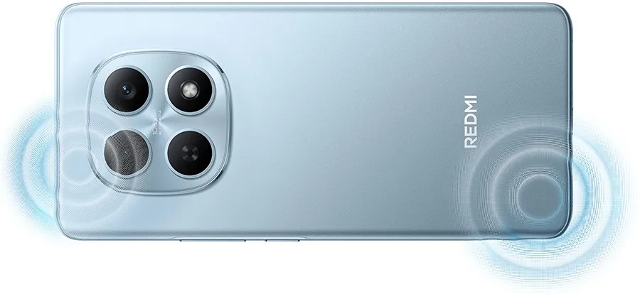 Мощные стереодинамики с Dolby Atmos и усилением 300% на Redmi Note 15