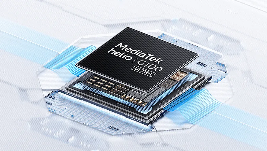 Производительный процессор MediaTek Helio G100-Ultra в смартфоне Redmi