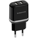 Сетевое зарядное устройство Borofone BA25A 2USB (2.4A) Черный, изображение 2 - GOODMi