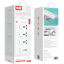 Сетевой фильтр Earldom SC10 (3 розетки, 2 USB-A, 2 Type-C), изображение 2 - GOODMi