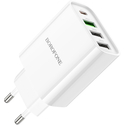Сетевое зарядное устройство Borofone BA79A (PD20W+3USB 3.0A/QC3.0/18W) White, изображение 3 - GOODMi