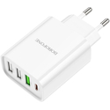Сетевое зарядное устройство Borofone BA79A (PD20W+3USB 3.0A/QC3.0/18W) White, изображение 4 - GOODMi