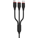 Кабель 3in1 Borofone BX17 (Micro+Type-C+Lightning) Black, Цвет: Черный - GOODMi
