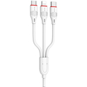 Кабель 3in1 Borofone BX17 (Micro+Type-C+Lightning) White, Цвет: Белый - GOODMi