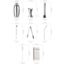 Коктейльный набор Circle Joy Cocktail Shaker Set 7 в 1 (CJ-CSB01), изображение 2 - GOODMi