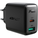 Сетевой адаптер ACEFAST A5 PD 32W (USB-C+USB-A) Black, Цвет: Черный, изображение 3 - GOODMi