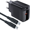 Сетевое зарядное устройство ACEFAST A82 PD 20W USB-C Black + кабель 1м, изображение 7 - GOODMi