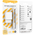 Сетевое зарядное устройство Borofone BA74A (2.1A) + кабель Lightning White, изображение 12 - GOODMi