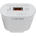 Зарядное устройство LDNIO A303Q 18W USB*3A + кабель Type-C White, изображение 11 - GOODMi