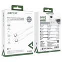 Кабель ACEFAST C18-03 USB-C - USB-C 60W 1.2м White, изображение 5 - GOODMi