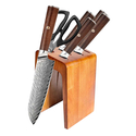 Набор ножей из дамасской стали Damascus Knife Sets (4 ножа, ножницы и подставка) - GOODMi