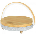 Настольная лампа с беспроводной зарядкой и колонкой Ezvalo Wireless Charging Music Lamp (LYYD01) Wood, Цвет: Коричневый - GOODMi