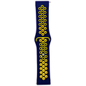 Ремешок силиконовый спортивный 22mm Синий/Желтый - GOODMi