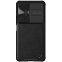 Чехол-накладка Nillkin Leather Case CamShield для POCO F4 Black, Основной цвет: Черный - GOODMi