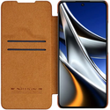 Чехол-книжка Nillkin Qin Pro leather для POCO X4 Pro коричневый, Основной цвет: Коричневый, изображение 5 - GOODMi