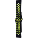 Ремешок силиконовый спортивный 22mm Черный/Зеленый, изображение 2 - GOODMi