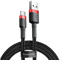 Кабель Baseus cafule Cable USB-A/Type-C 2A 2m red-black, Цвет: Красный - GOODMi