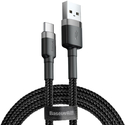 Кабель Baseus cafule Cable USB-A/Type-C 2A 2m grey-black, Цвет: Серый - GOODMi