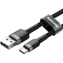 Кабель Baseus cafule Cable USB-A/Type-C 2A 2m grey-black, Цвет: Серый, изображение 5 - GOODMi